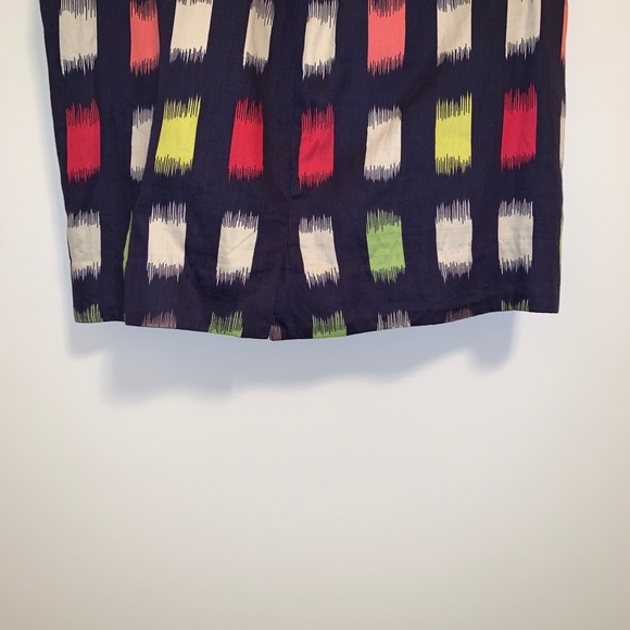 BCBGENERATION Navy Multi-Color Geometric Belt Skir - Picture 6 of 8